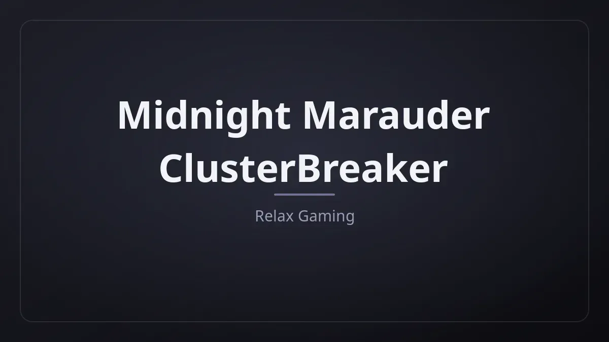 Midnight Marauder ClusterBreaker dari Relax Gaming