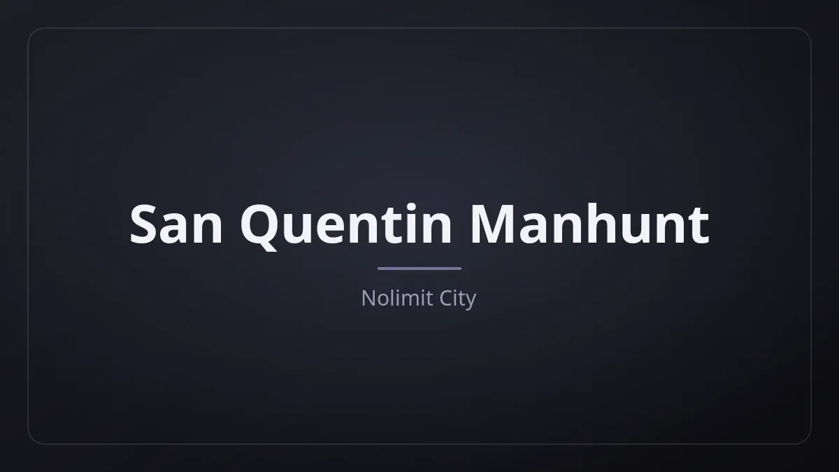 San Quentin Manhunt dari Nolimit City