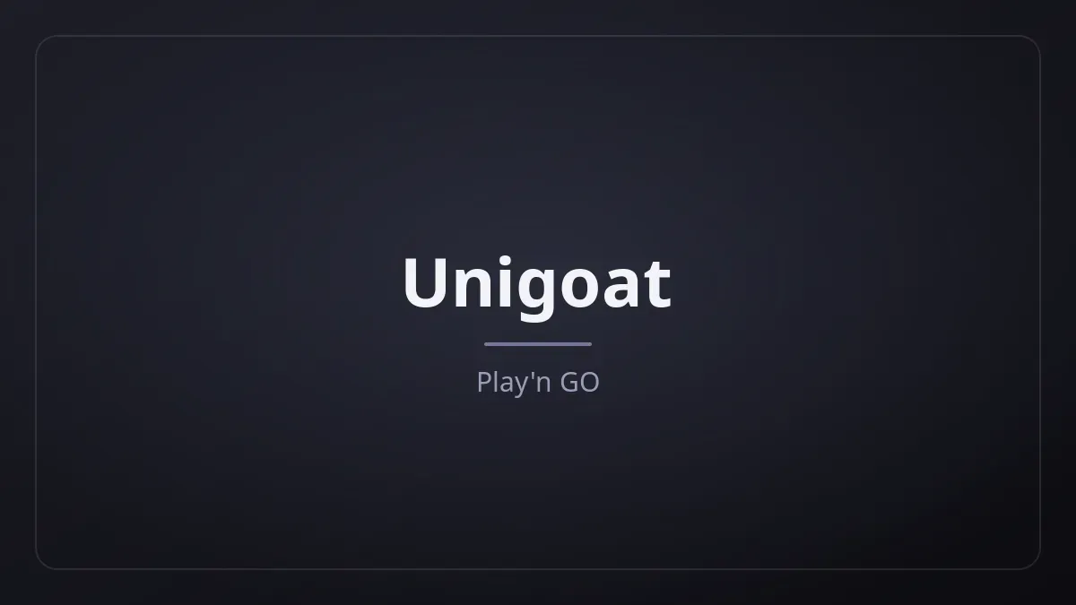 Unigoat dari Play'n GO