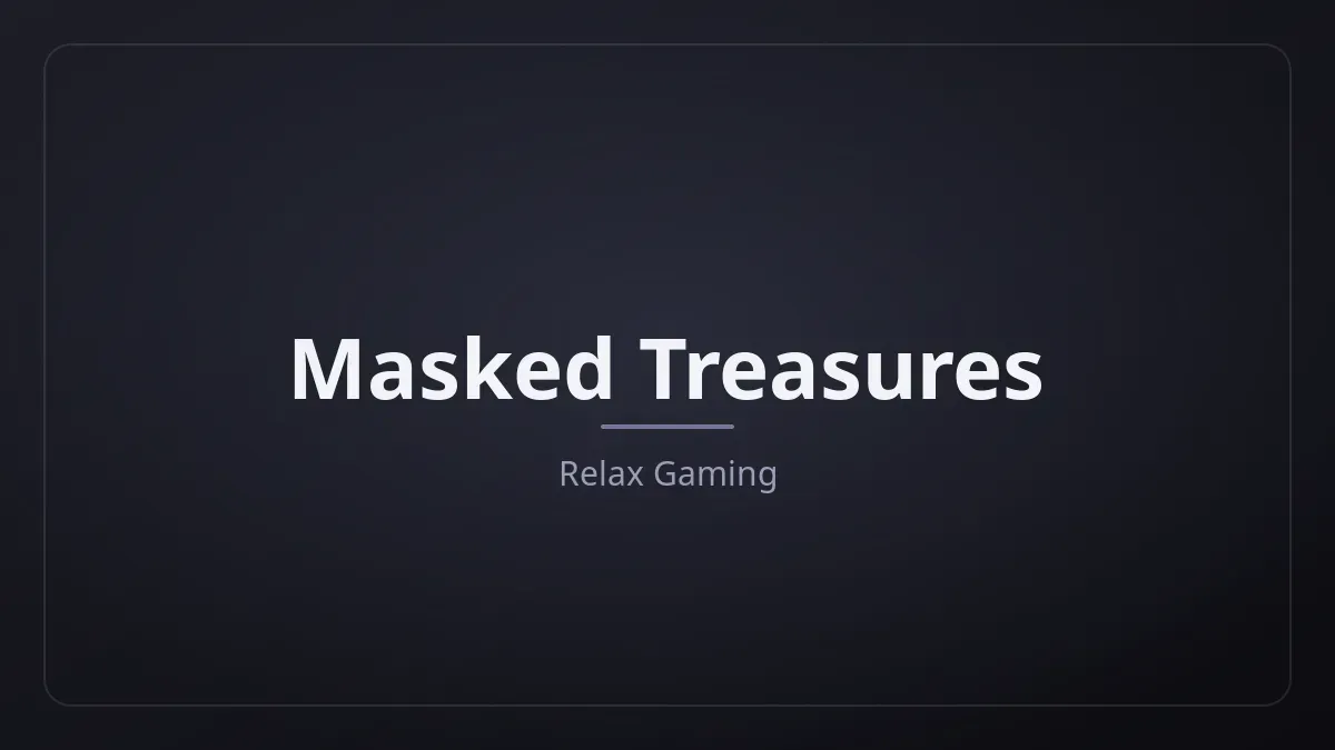 Masked Treasures dari Relax Gaming