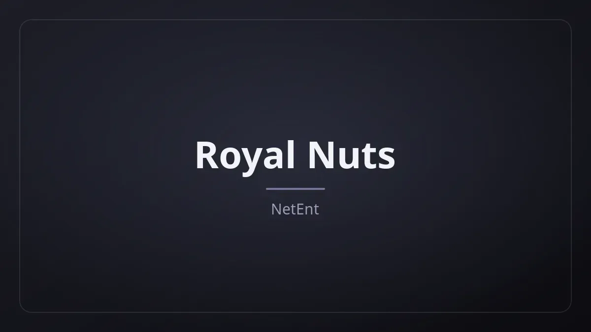 Royal Nuts dari NetEnt