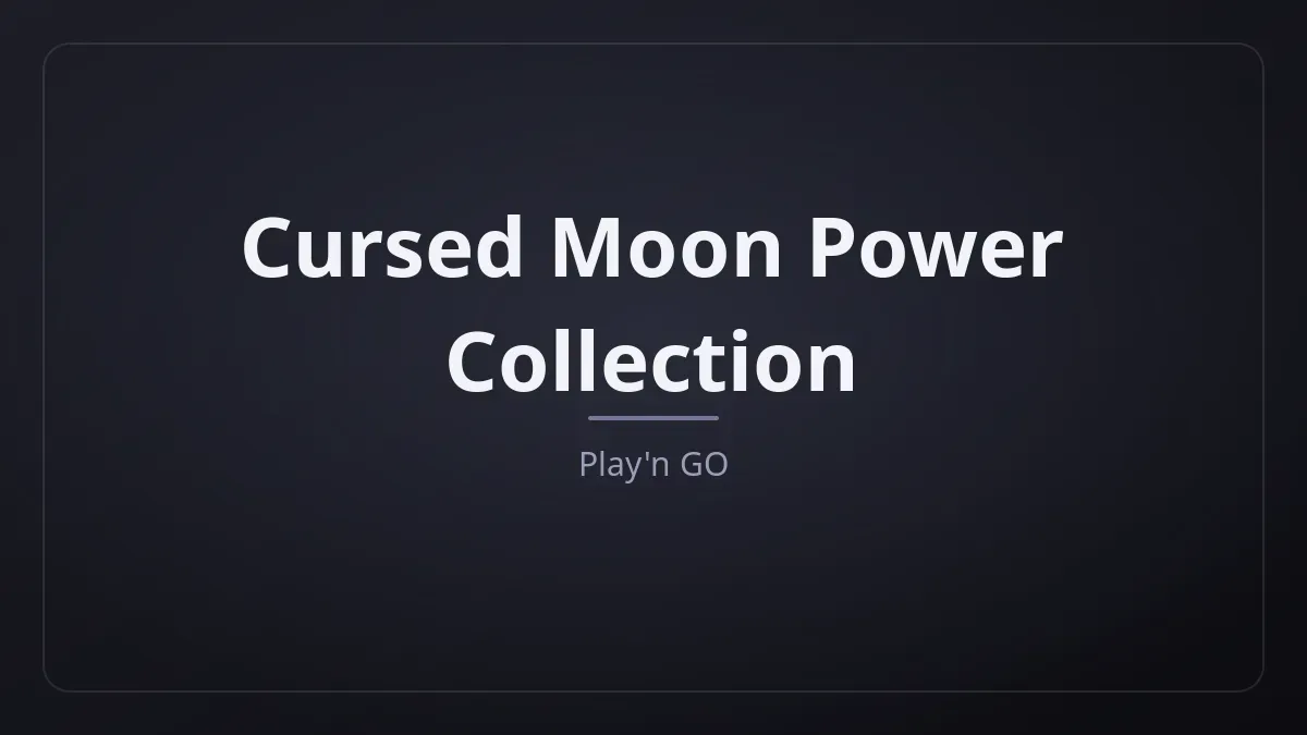 Cursed Moon Power Collection dari Play'n GO