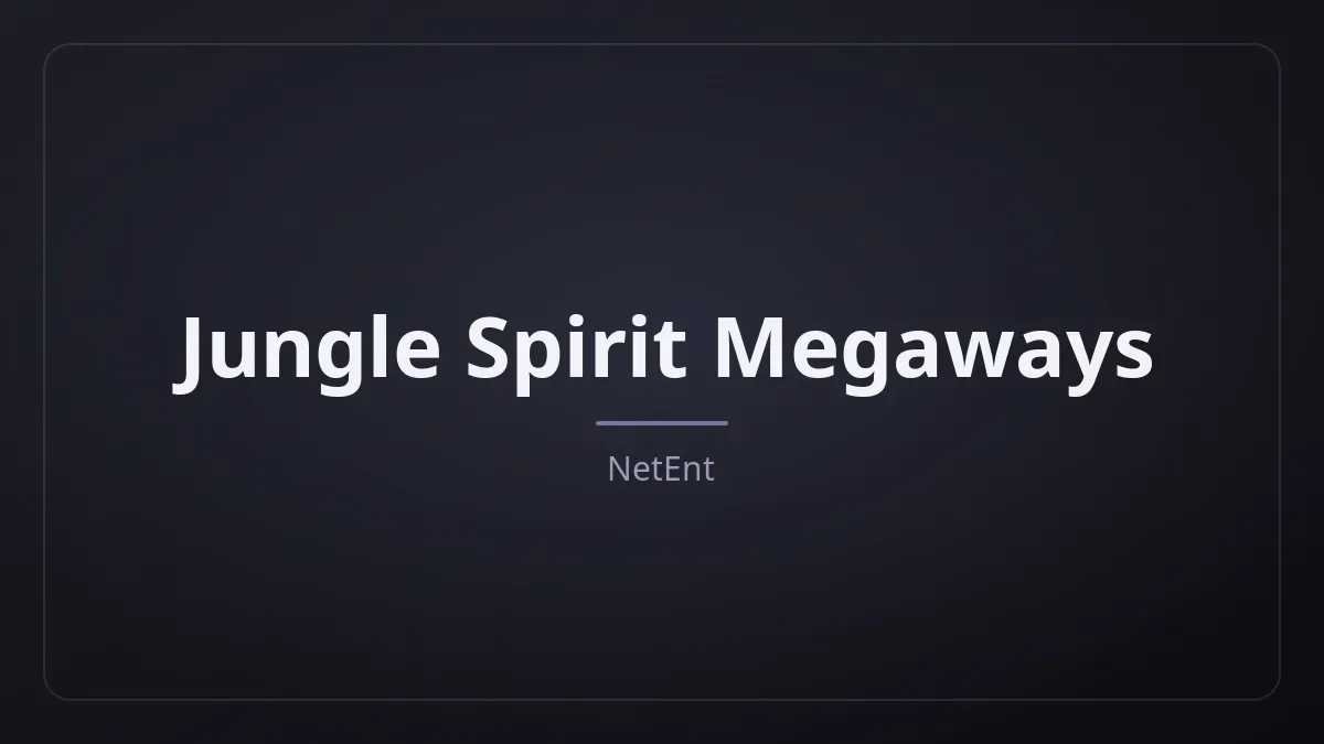 Jungle Spirit Megaways dari NetEnt