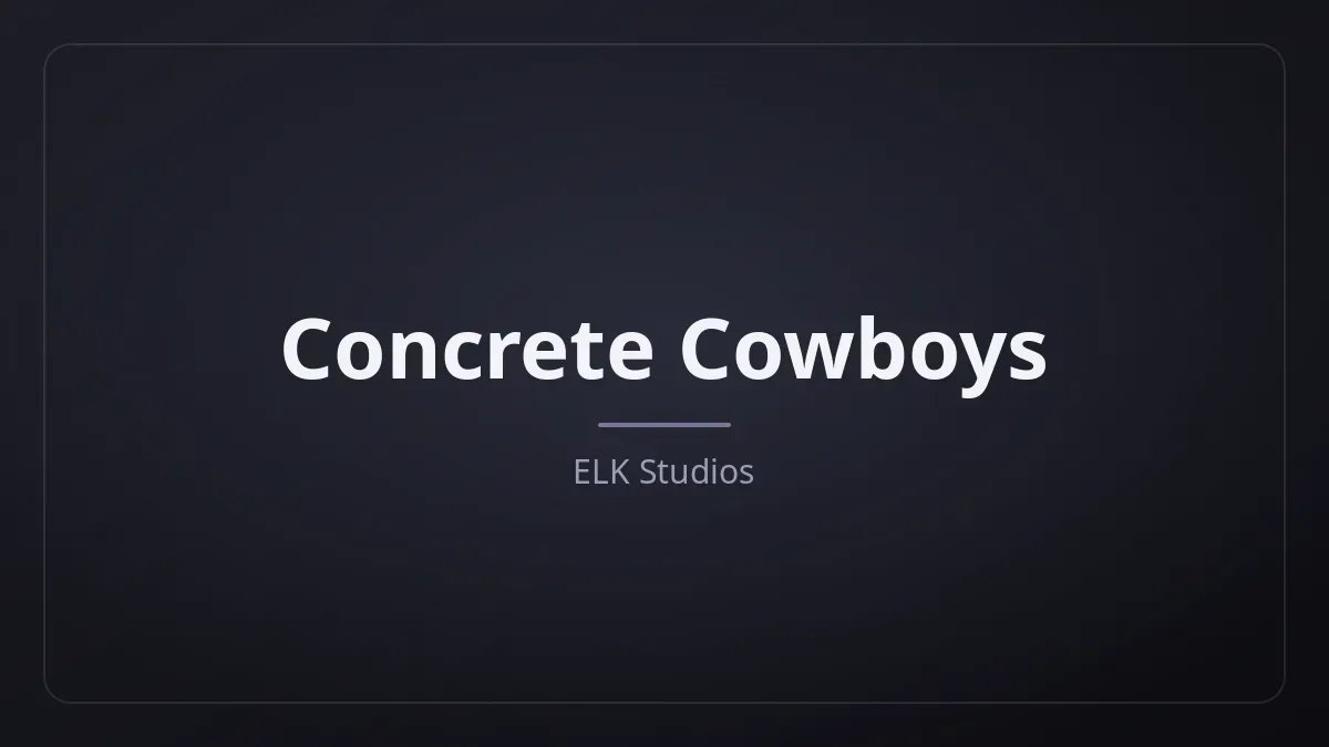 Concrete Cowboys dari ELK Studios