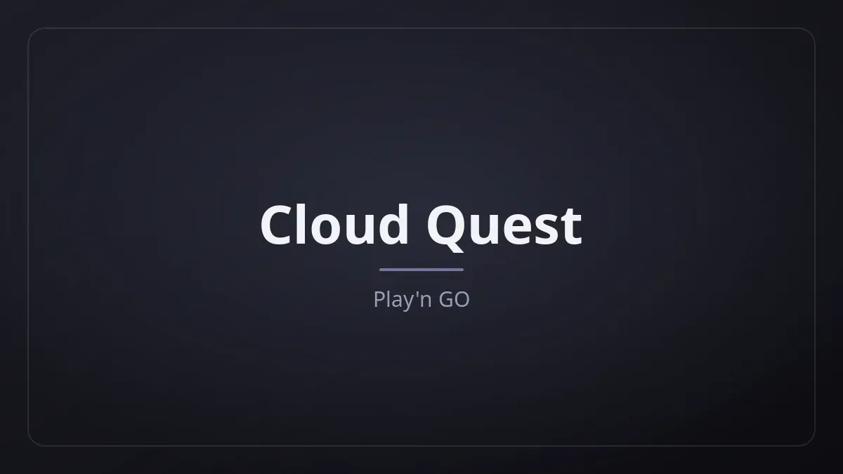 Cloud Quest dari Play'n GO