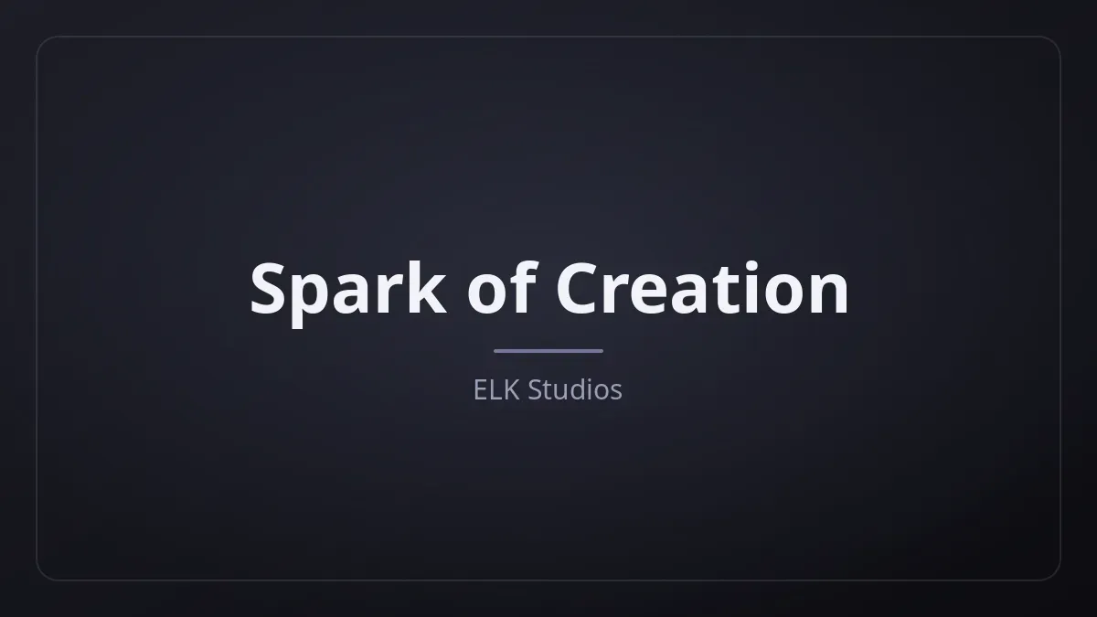 Spark of Creation dari ELK Studios