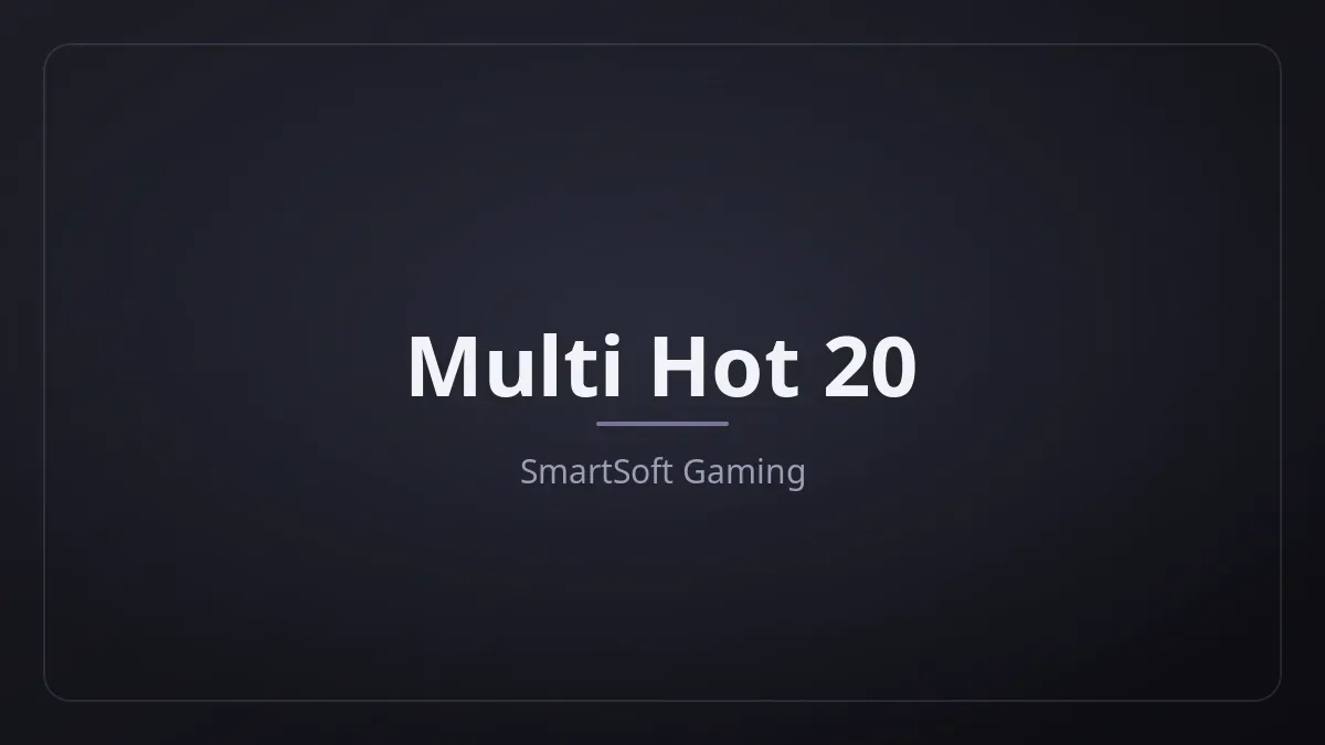 Multi Hot 20 dari SmartSoft Gaming