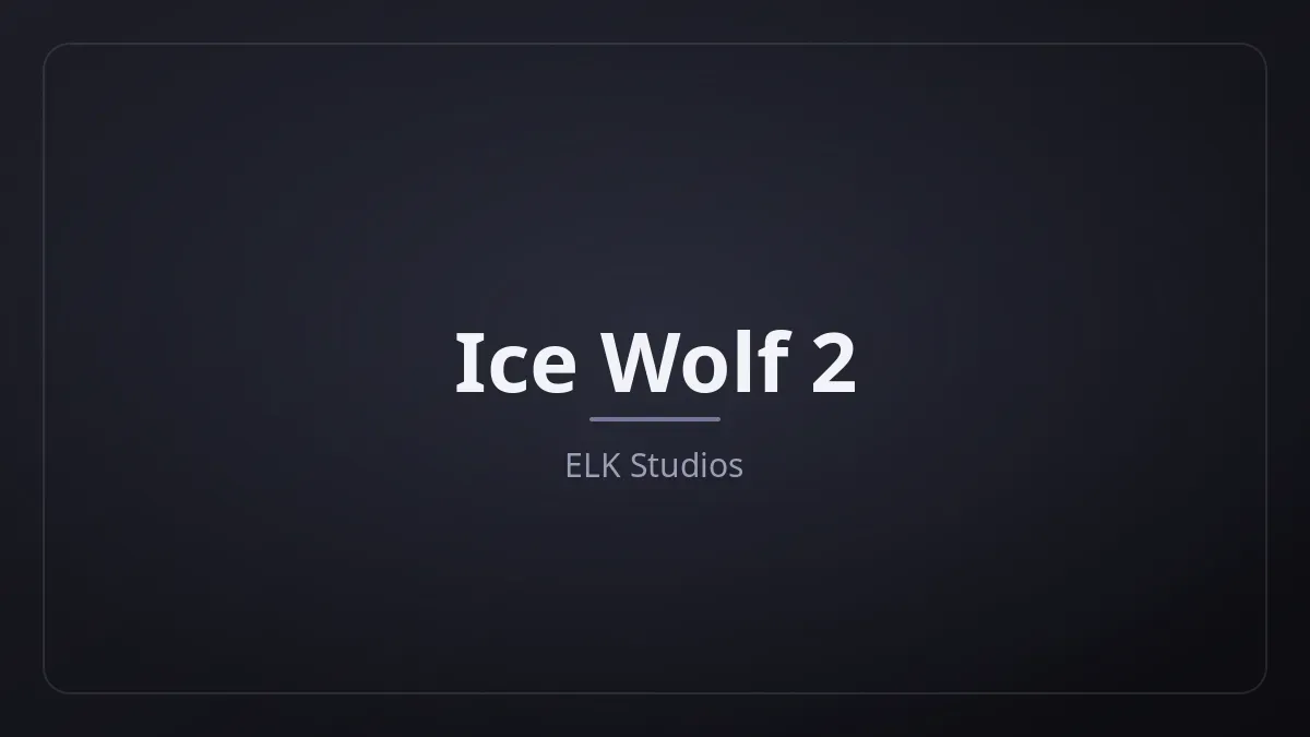 Ice Wolf 2 dari ELK Studios