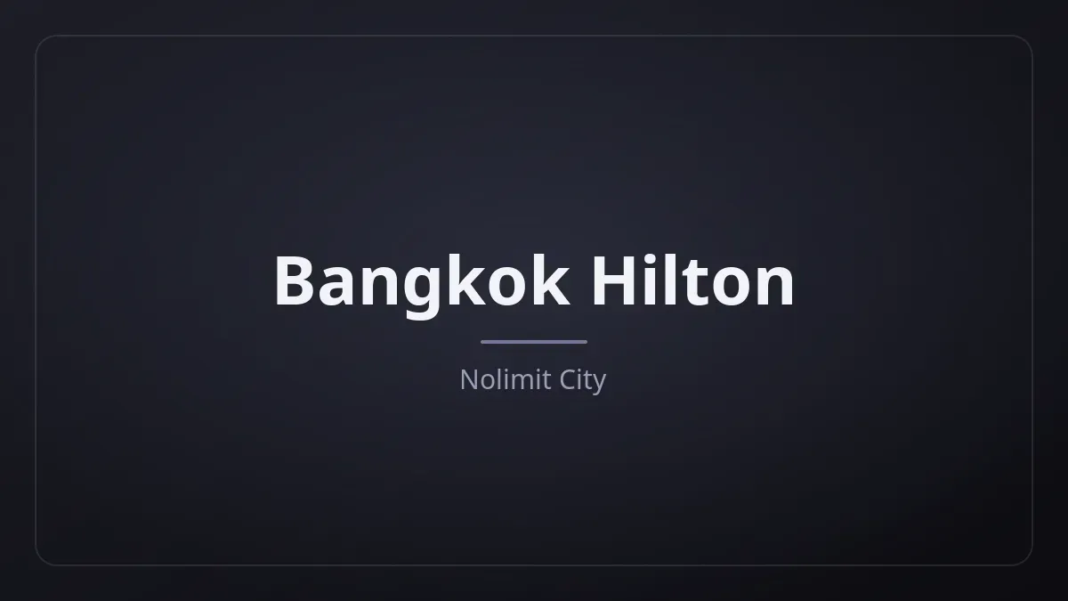 Bangkok Hilton dari Nolimit City