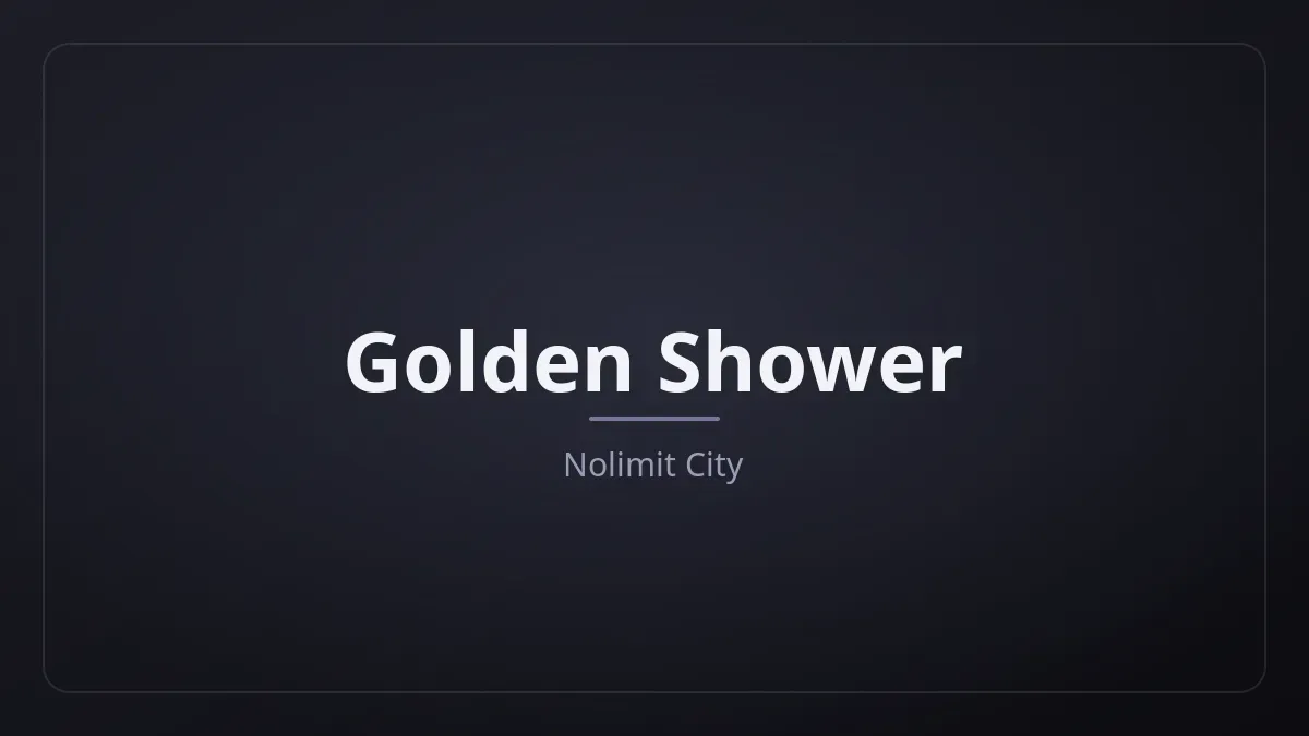 Golden Shower dari Nolimit City