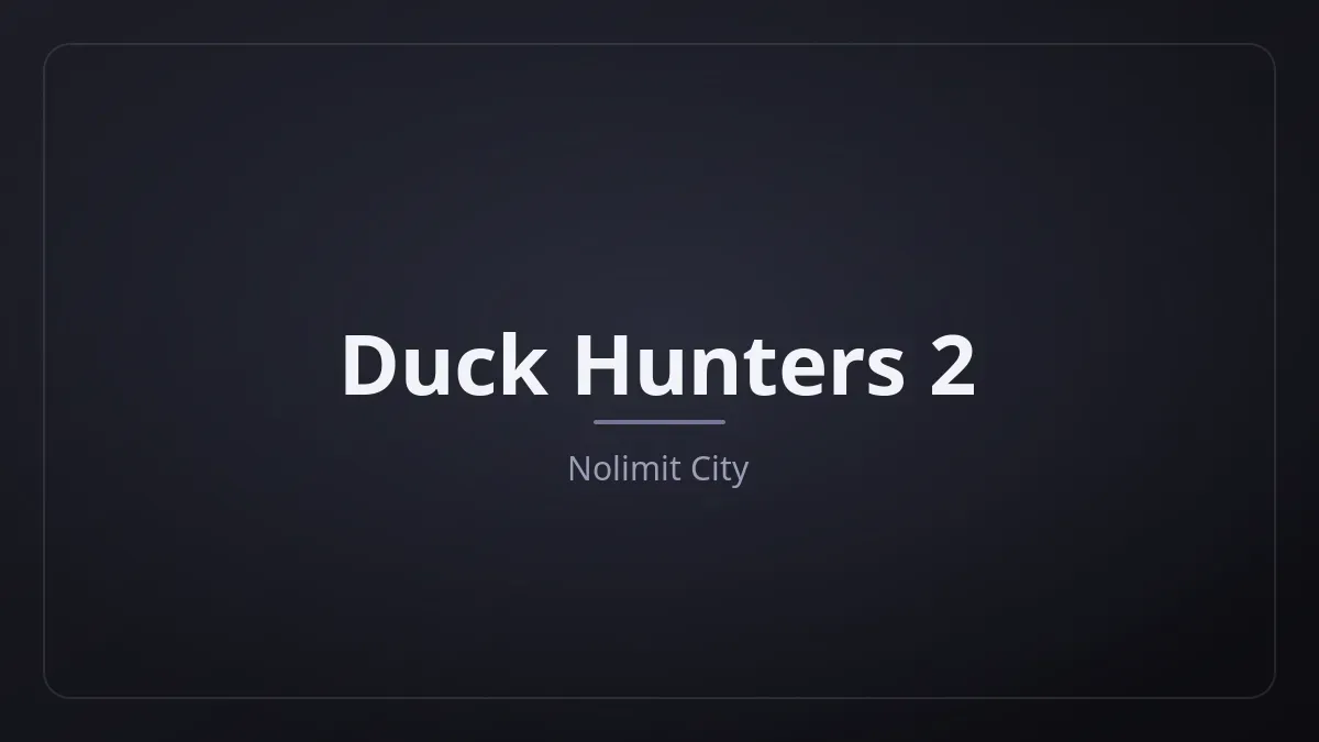 Duck Hunters 2 dari Nolimit City