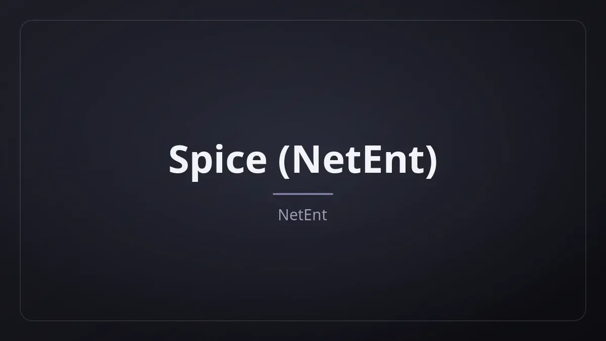 Spice dari NetEnt
