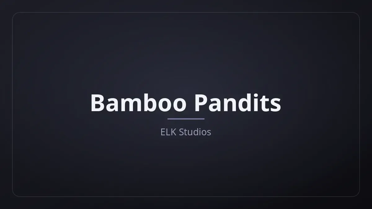 Bamboo Pandits dari ELK Studios