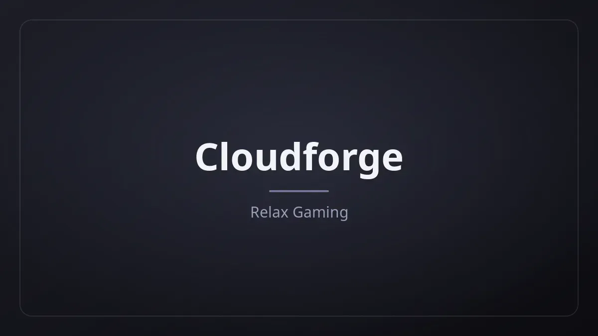 Cloudforge dari Relax Gaming