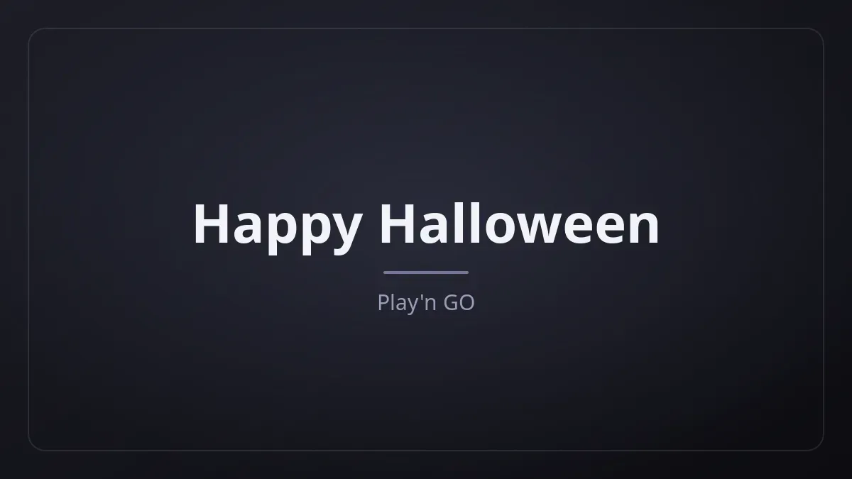 Happy Halloween dari Play'n GO