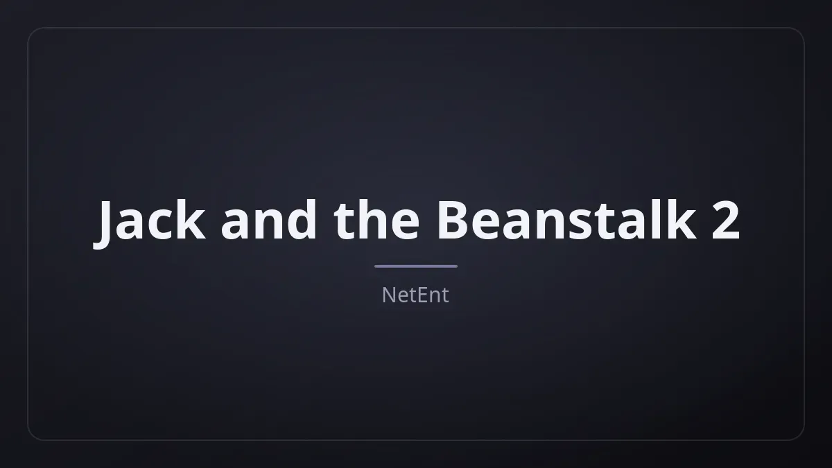 Jack and the Beanstalk 2 dari NetEnt