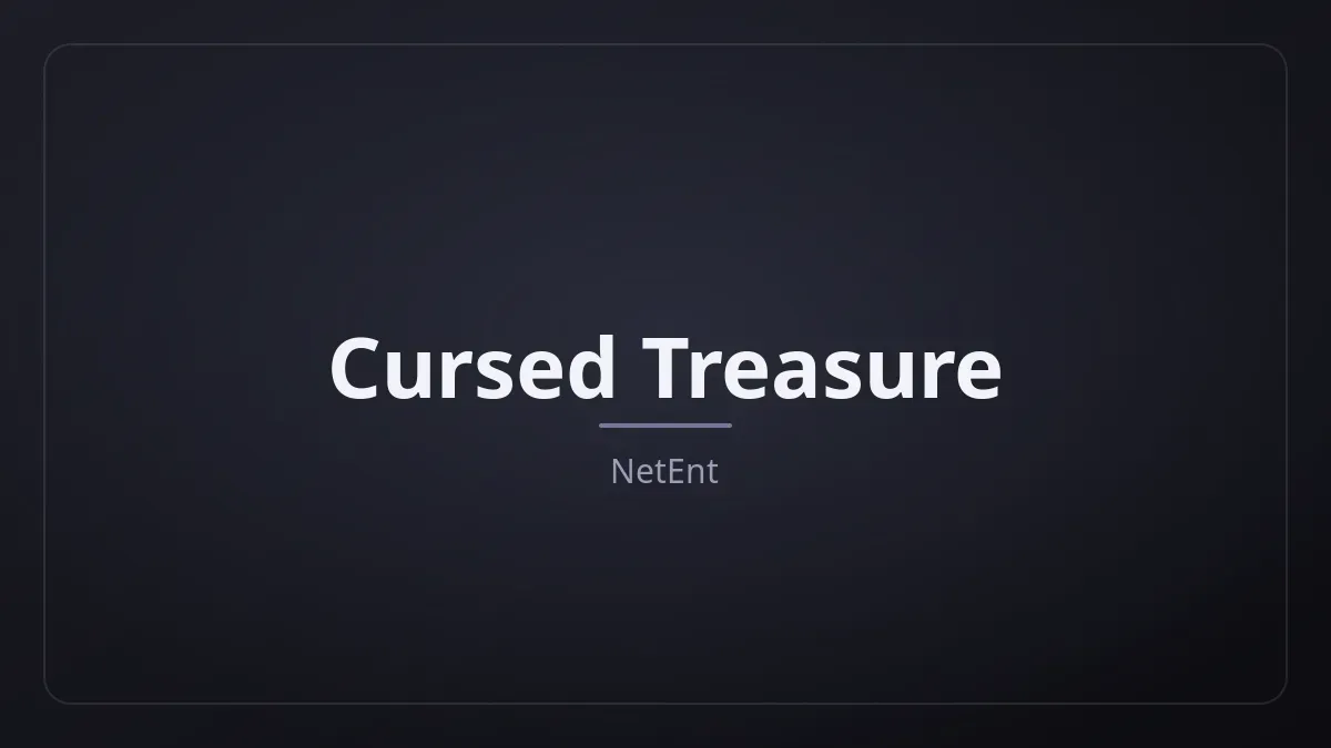 Cursed Treasure dari NetEnt