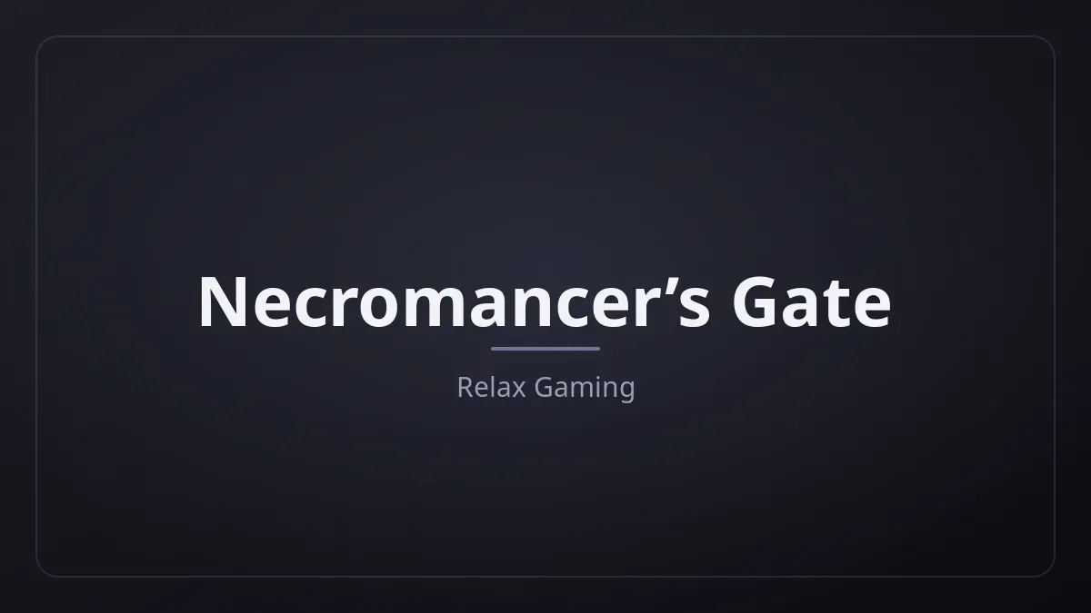 Necromancer’s Gate dari Relax Gaming