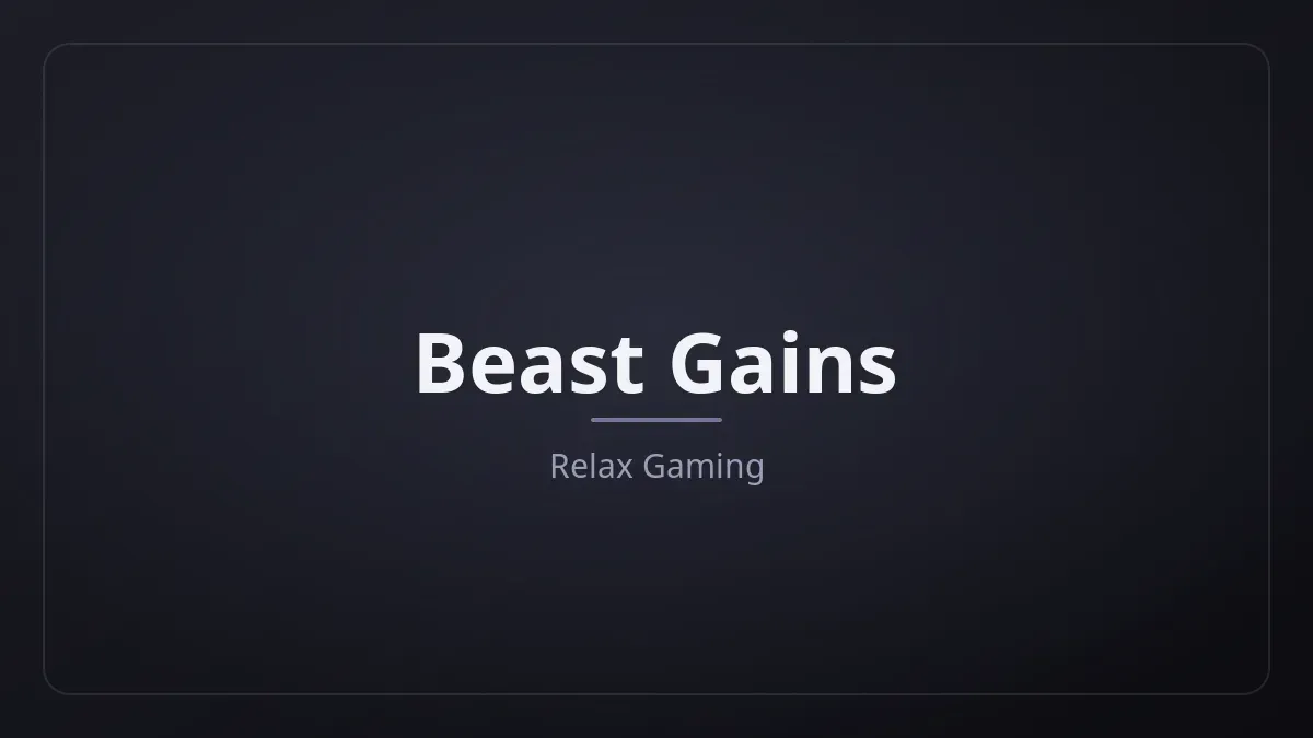 Beast Gains dari Relax Gaming