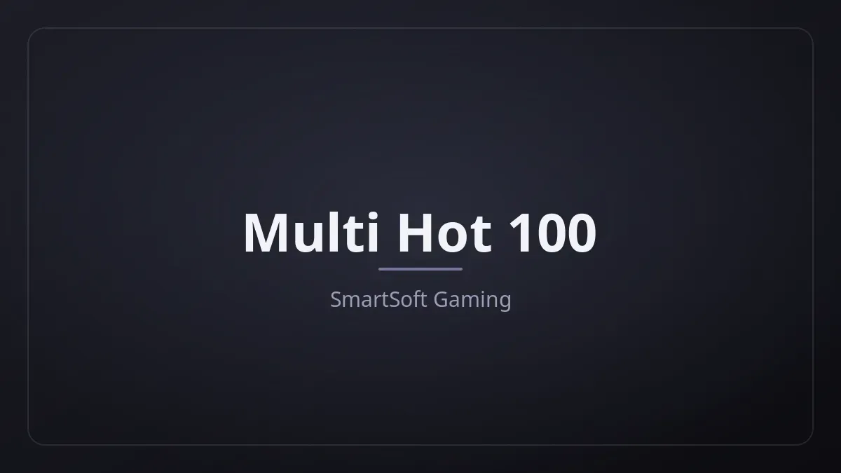 Multi Hot 100 dari SmartSoft Gaming