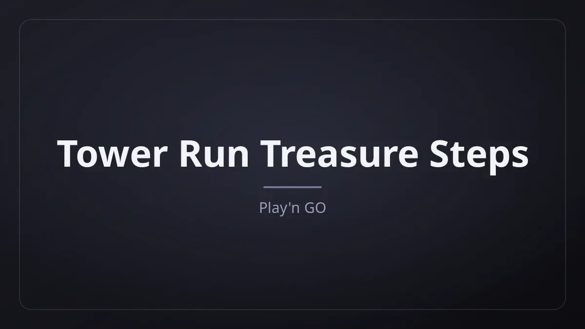 Tower Run Treasure Steps dari Play'n GO