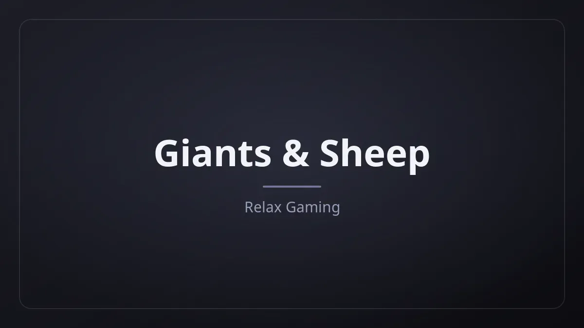 Giants & Sheep dari Relax Gaming
