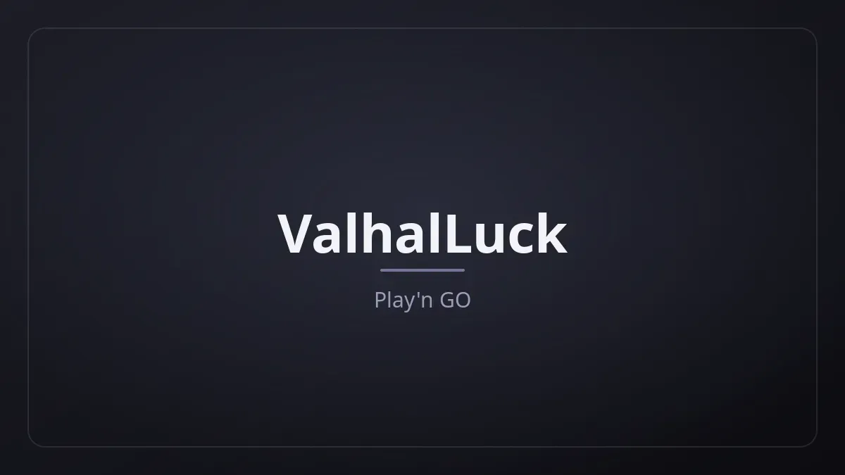 ValhalLuck dari Play'n GO